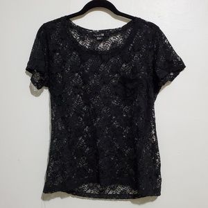 Forever 21 W's Lace Short Sleeve